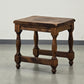 HOCKER BEISTELLTISCH Vintage Brutalist Holz Rustikal Massiv