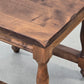 HOCKER BEISTELLTISCH Vintage Brutalist Holz Rustikal Massiv