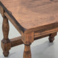 HOCKER BEISTELLTISCH Vintage Brutalist Holz Rustikal Massiv