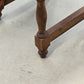 HOCKER BEISTELLTISCH Vintage Brutalist Holz Rustikal Massiv