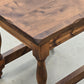 HOCKER BEISTELLTISCH Vintage Brutalist Holz Rustikal Massiv