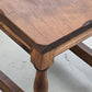 HOCKER BEISTELLTISCH Vintage Brutalist Holz Rustikal Massiv