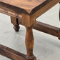 HOCKER BEISTELLTISCH Vintage Brutalist Holz Rustikal Massiv