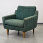 MID CENTURY SESSEL Vintage Stuhl grün Tv Lounge Cocktail 1960er