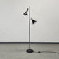 MID CENTURY STEHLAMPE Leuchte Vintage schwarz chrom Licht 60s