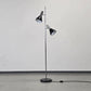 MID CENTURY STEHLAMPE Leuchte Vintage schwarz chrom Licht 60s