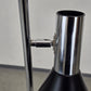MID CENTURY STEHLAMPE Leuchte Vintage schwarz chrom Licht 60s
