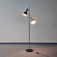 MID CENTURY STEHLAMPE Leuchte Vintage schwarz chrom Licht 60s