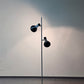 MID CENTURY STEHLAMPE Leuchte Vintage schwarz chrom Licht 60s