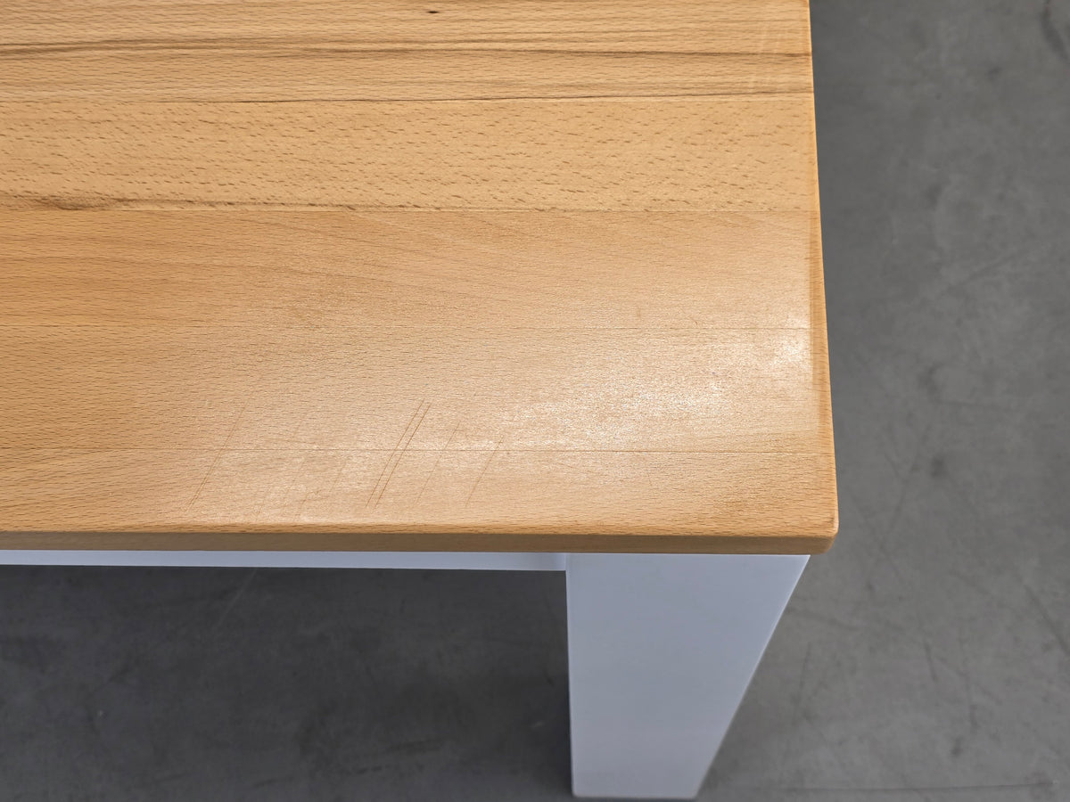 VOLLHOLZ ESSTISCH weiß Holz Esszimmer Tisch Schreibtisch Landhaus