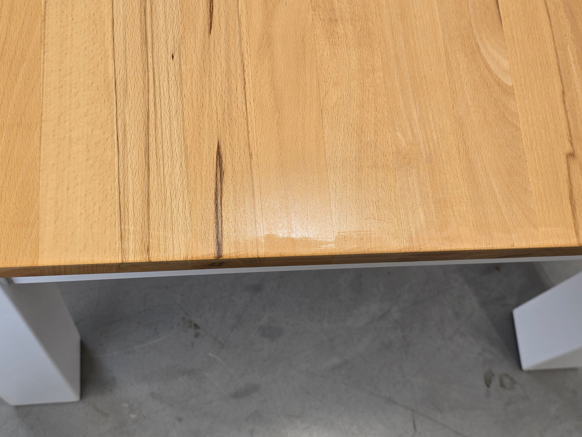 VOLLHOLZ ESSTISCH weiß Holz Esszimmer Tisch Schreibtisch Landhaus