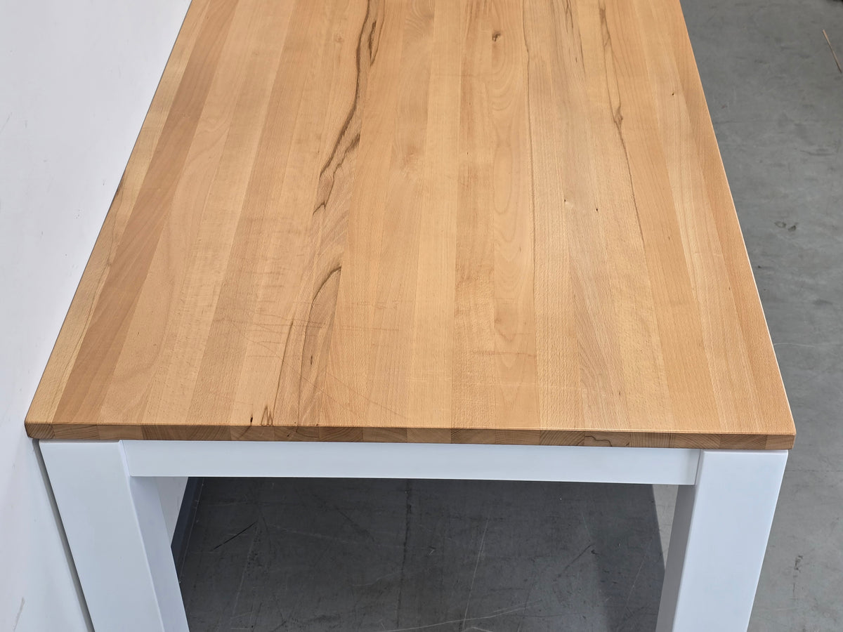 VOLLHOLZ ESSTISCH weiß Holz Esszimmer Tisch Schreibtisch Landhaus