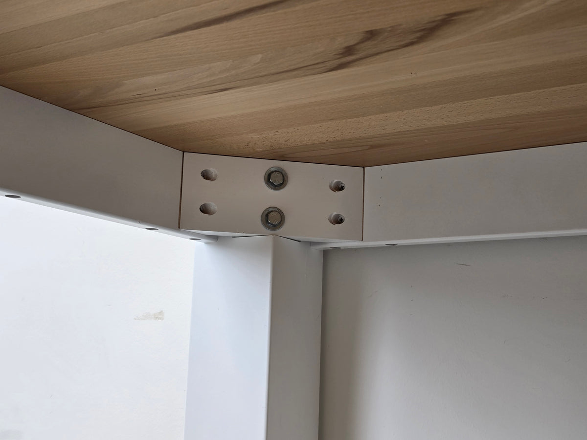 VOLLHOLZ ESSTISCH weiß Holz Esszimmer Tisch Schreibtisch Landhaus