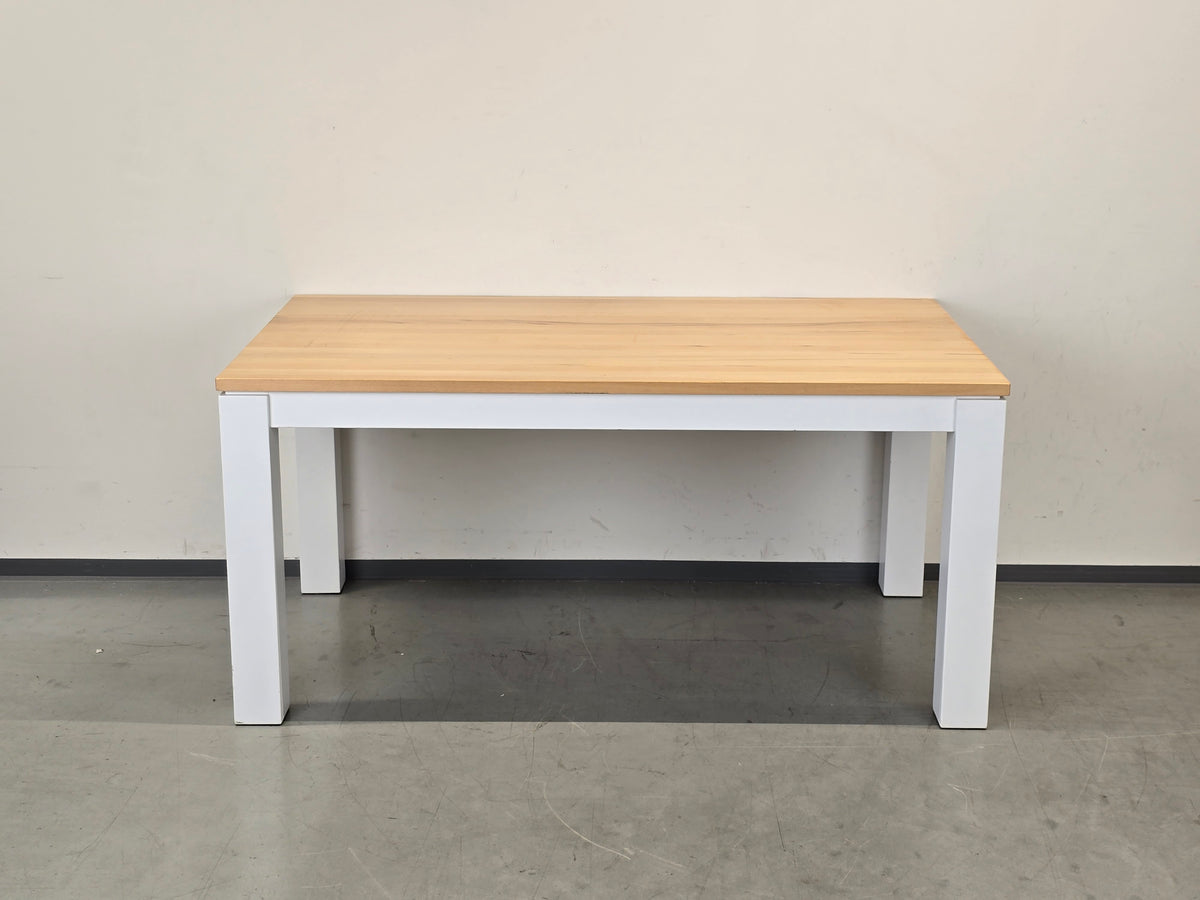 VOLLHOLZ ESSTISCH weiß Holz Esszimmer Tisch Schreibtisch Landhaus