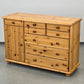 VOLLHOLZ KOMMODE Vintage Kiefer Holz Sideboard Schubladen Schuh