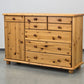 VOLLHOLZ KOMMODE Vintage Kiefer Holz Sideboard Schubladen Schuh
