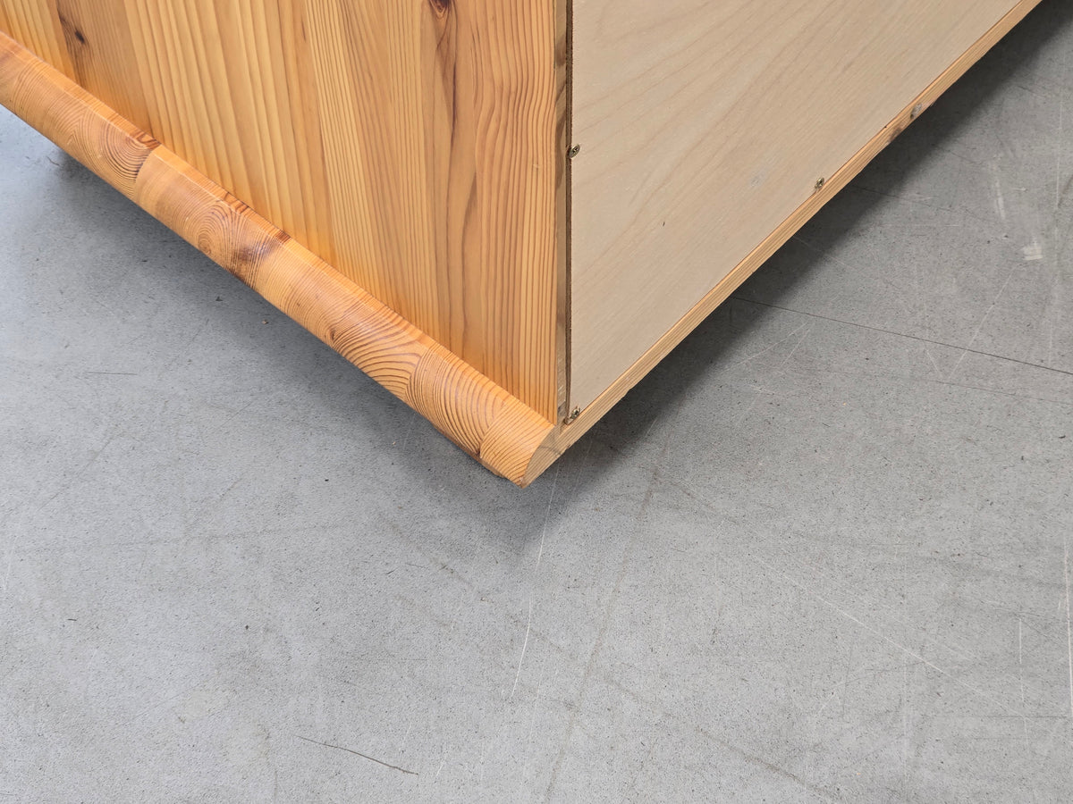 VOLLHOLZ KOMMODE Vintage Kiefer Holz Sideboard Schubladen Schuh