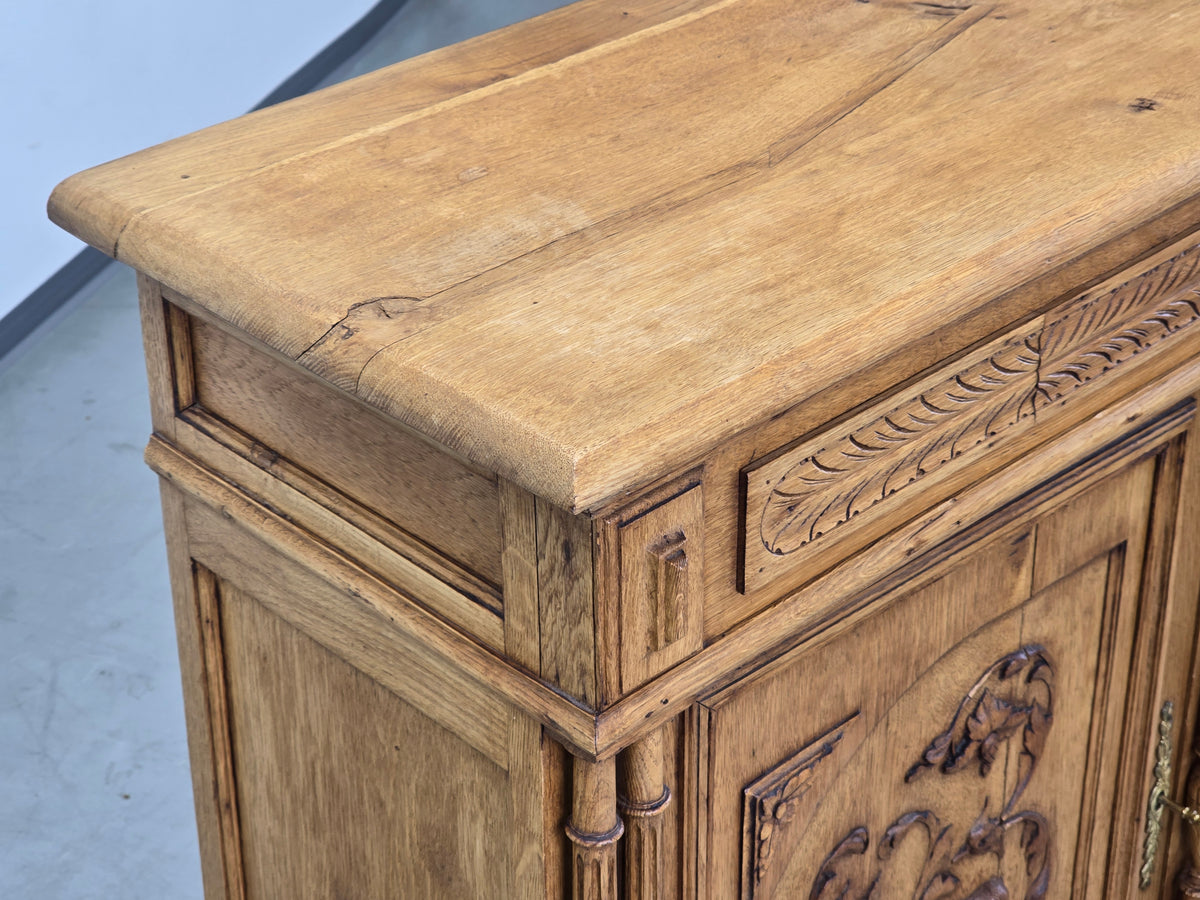 ANTIK KOMMODE Ablage Eiche Vollholz Vintage Flur Schnitzerei