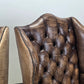 VINTAGE CHESTERFIELD SESSEL Antik Leder Tv Kaminzimmer Sessel