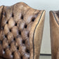 VINTAGE CHESTERFIELD SESSEL Antik Leder Tv Kaminzimmer Sessel