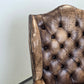 VINTAGE CHESTERFIELD SESSEL Antik Leder Tv Kaminzimmer Sessel