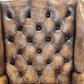 VINTAGE CHESTERFIELD SESSEL Antik Leder Tv Kaminzimmer Sessel