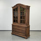 VINTAGE VITRINE Massiv Schrank Kommode Barock Stil Aufsatzschrank