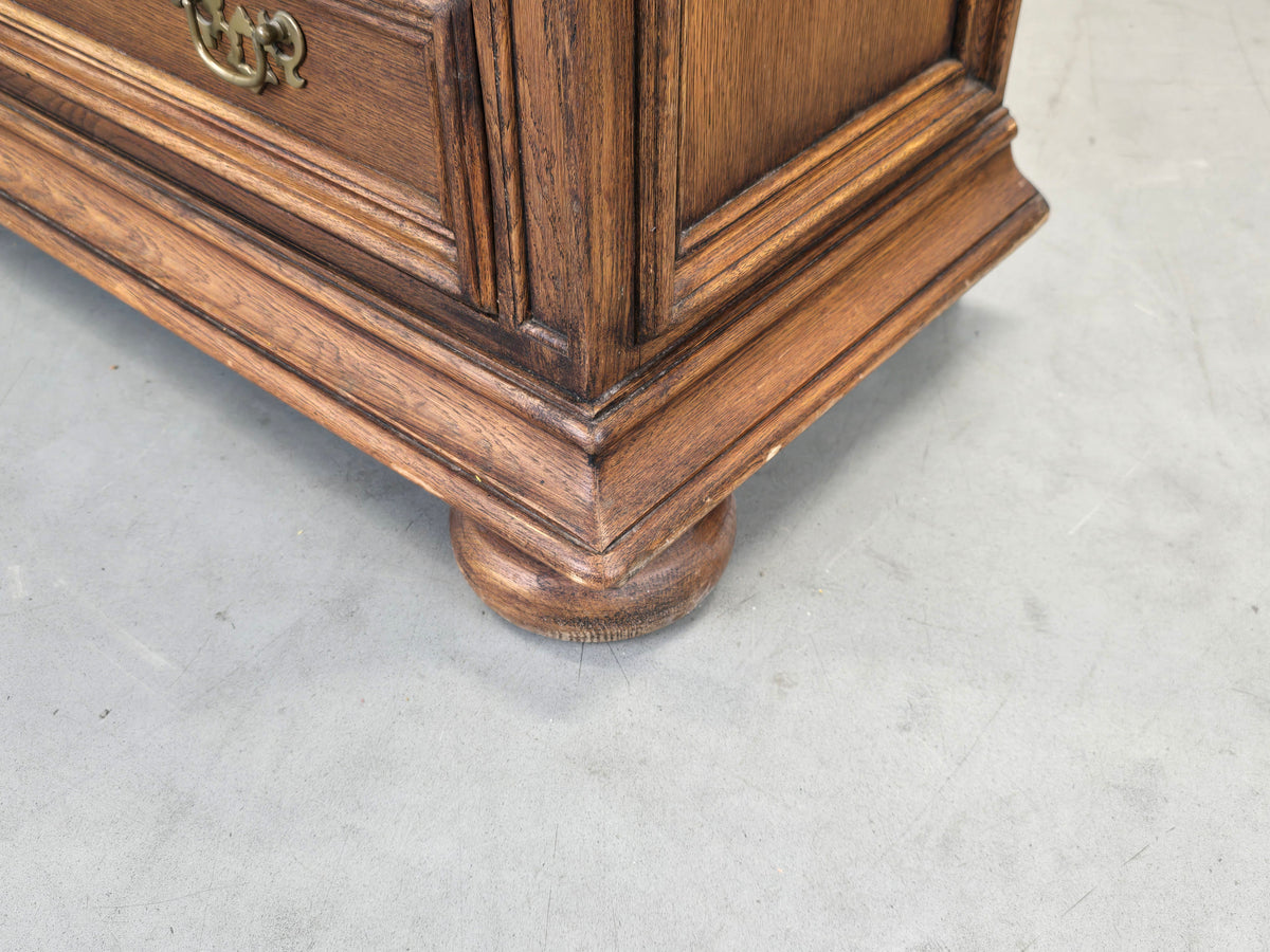 VINTAGE VITRINE Massiv Schrank Kommode Barock Stil Aufsatzschrank