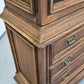 VINTAGE VITRINE Massiv Schrank Kommode Barock Stil Aufsatzschrank