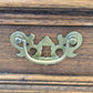VINTAGE VITRINE Massiv Schrank Kommode Barock Stil Aufsatzschrank