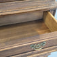 VINTAGE VITRINE Massiv Schrank Kommode Barock Stil Aufsatzschrank