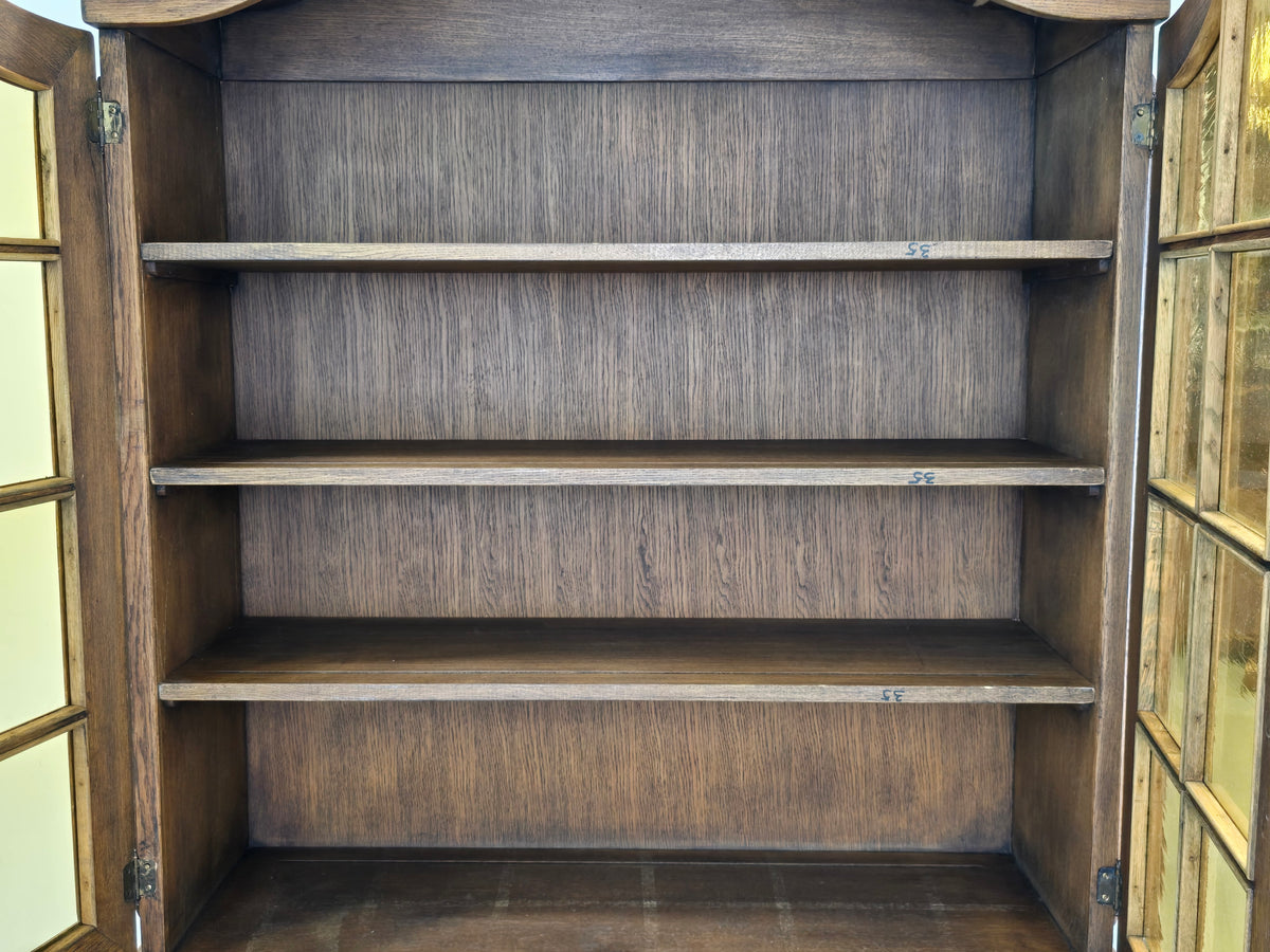 VINTAGE VITRINE Massiv Schrank Kommode Barock Stil Aufsatzschrank