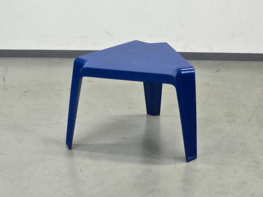 BOFINGER BEISTELLTISCH Helmut Bätzner Hocker GFK Space Age 70er Vintage Blau