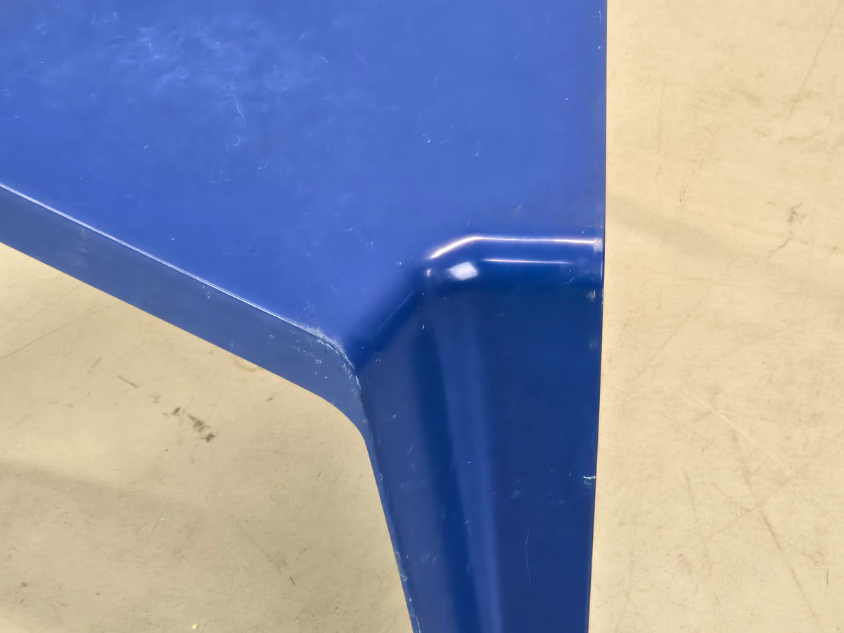 BOFINGER BEISTELLTISCH Helmut Bätzner Hocker GFK Space Age 70er Vintage Blau