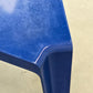 BOFINGER BEISTELLTISCH Helmut Bätzner Hocker GFK Space Age 70er Vintage Blau