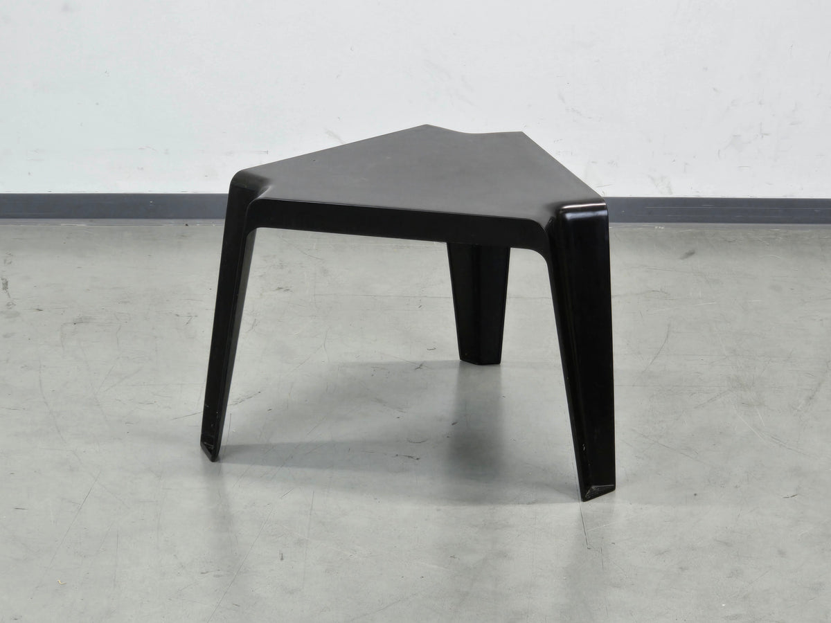 BOFINGER BEISTELLTISCH Helmut Bätzner Hocker GFK Space Age 70er Vintage Blau