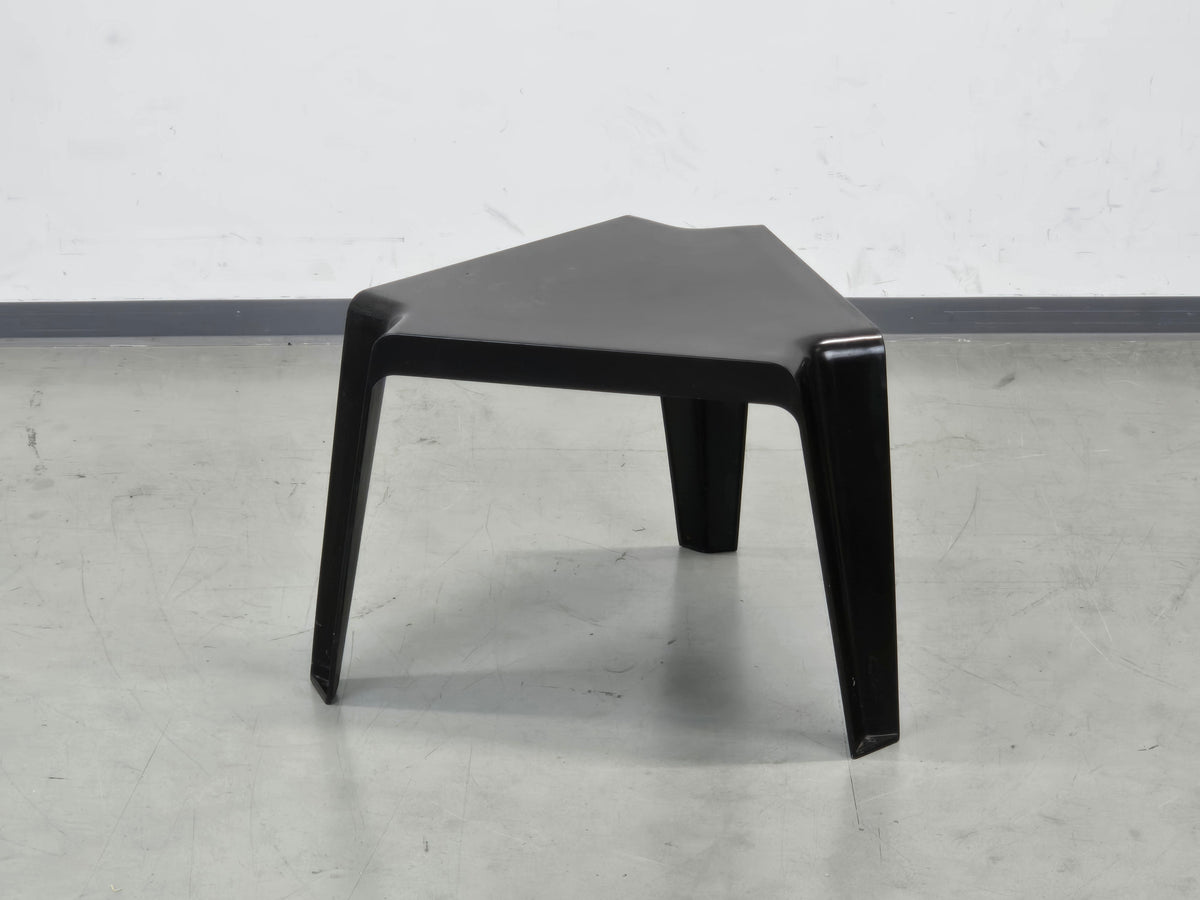 BOFINGER BEISTELLTISCH Helmut Bätzner Hocker GFK Space Age 70er Vintage Blau