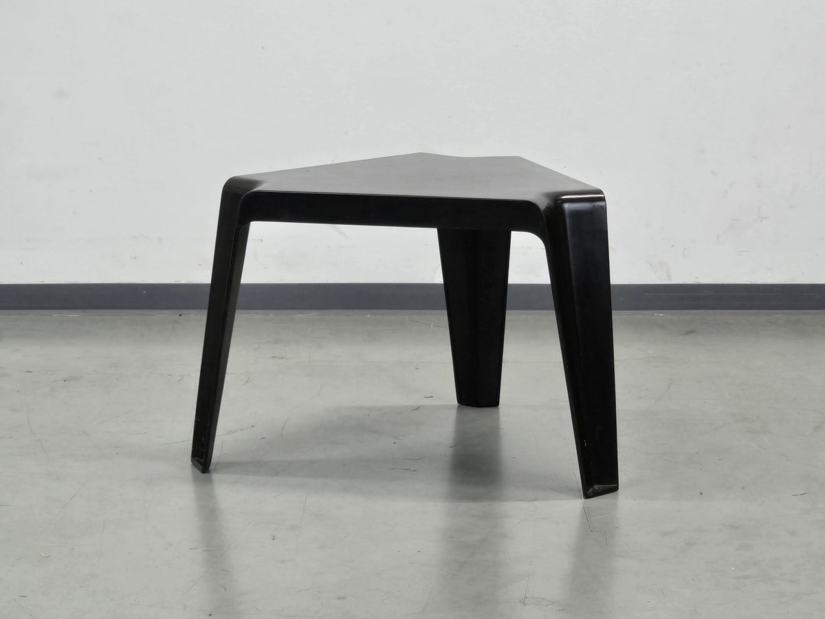 BOFINGER BEISTELLTISCH Helmut Bätzner Hocker GFK Space Age 70er Vintage Blau