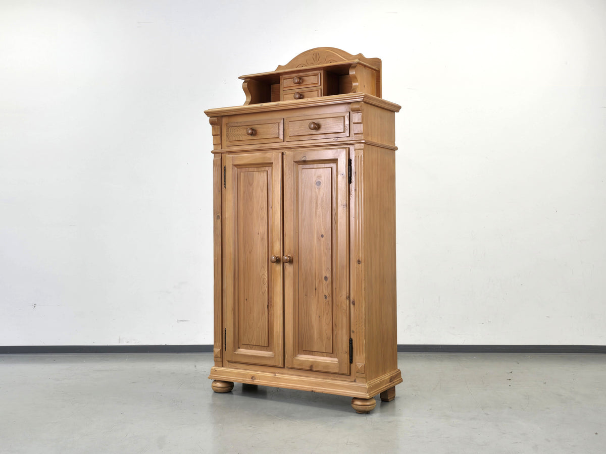 MASSIVHOLZ SCHRANK Kiefer Kommode Vertiko Landhaus Vintage Antik