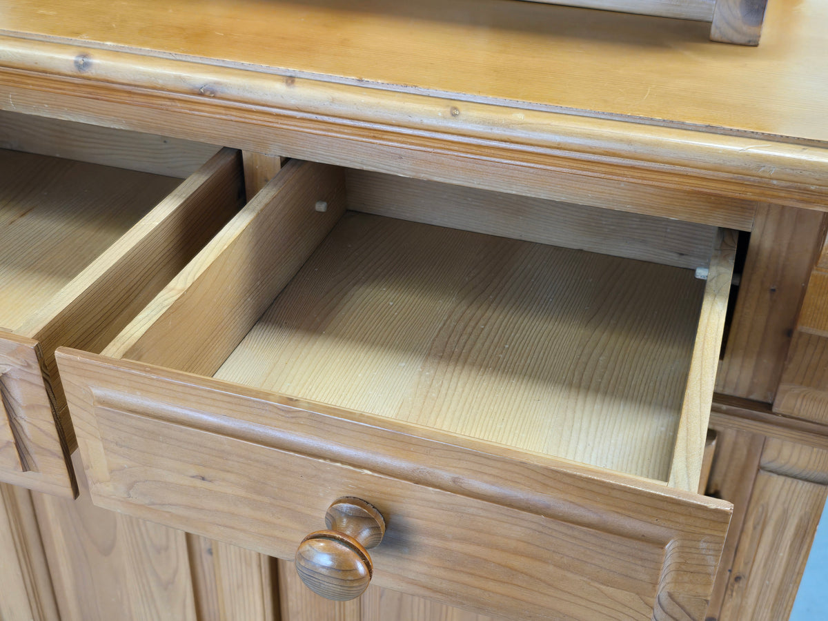 MASSIVHOLZ SCHRANK Kiefer Kommode Vertiko Landhaus Vintage Antik