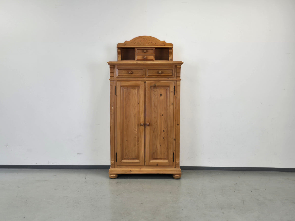 MASSIVHOLZ SCHRANK Kiefer Kommode Vertiko Landhaus Vintage Antik