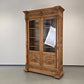 VITRINESCHRANK EICHE Antik Bibliothek Schrank Gründerzeit Vitrine