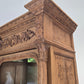 VITRINESCHRANK EICHE Antik Bibliothek Schrank Gründerzeit Vitrine