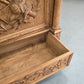 VITRINESCHRANK EICHE Antik Bibliothek Schrank Gründerzeit Vitrine