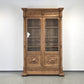 VITRINESCHRANK EICHE Antik Bibliothek Schrank Gründerzeit Vitrine