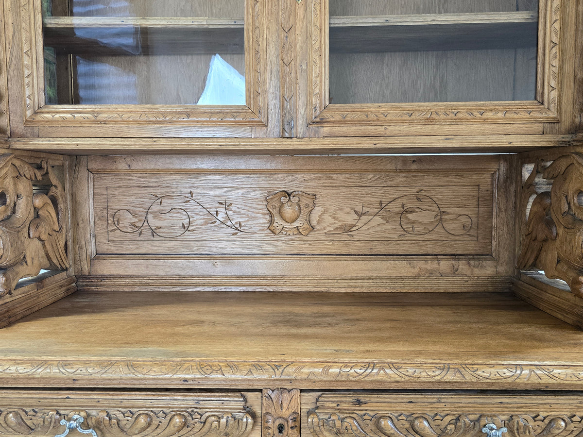 HENRI II BUFFET Antik Eiche Massiv Schrank Gründerzeit Jagdschrank