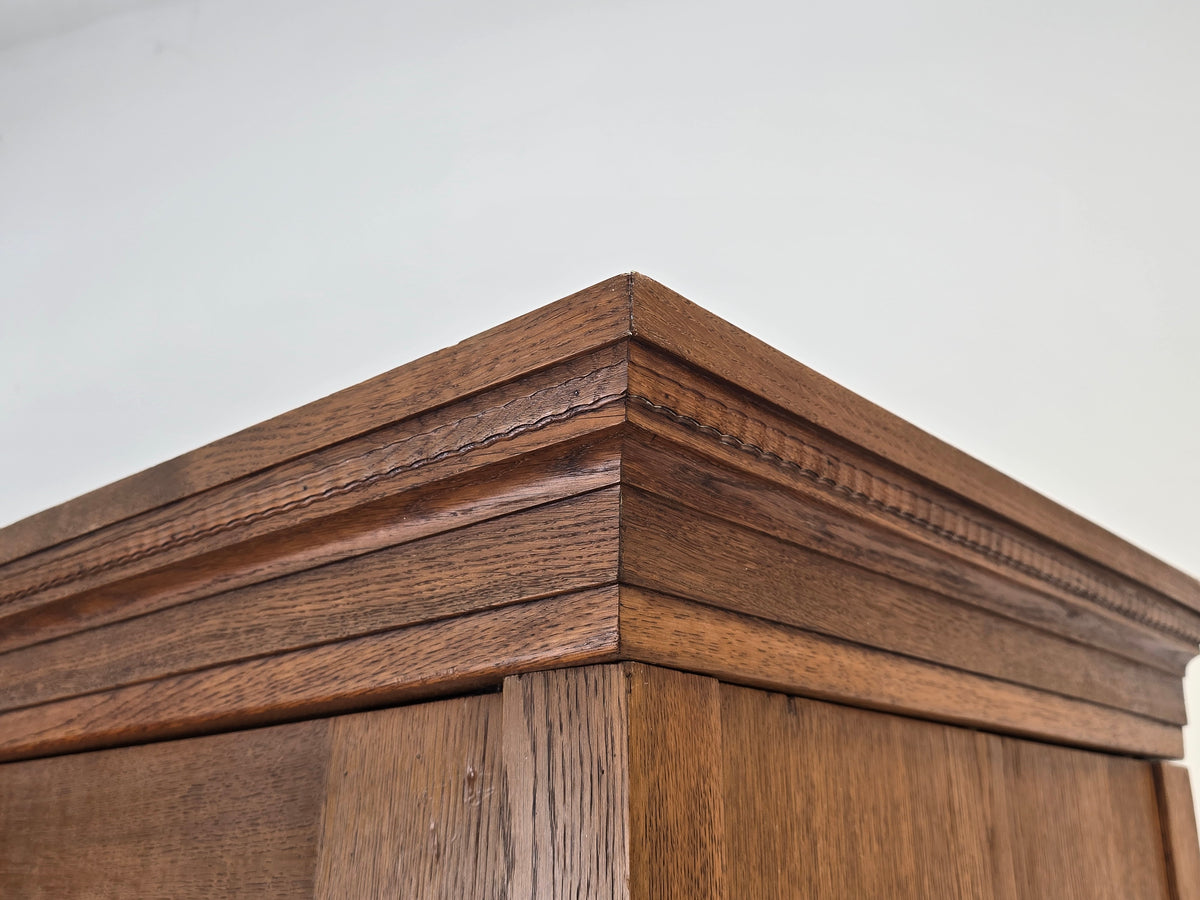 KLEIDERSCHRANK EICHE Massiv Schrank Dielenschrank Antik Holz Vintage