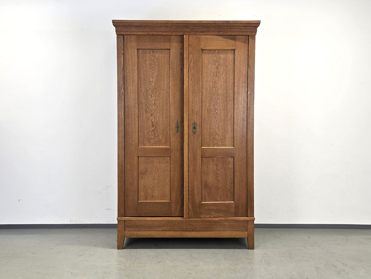KLEIDERSCHRANK EICHE Massiv Schrank Dielenschrank Antik Holz Vintage