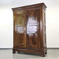 ANTIKER BAROCKSCHRANK Nussbaum Schrank Dielenschrank Kasten Biedermeier