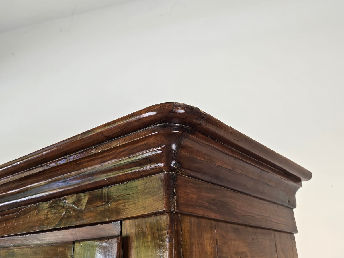 ANTIKER BAROCKSCHRANK Nussbaum Schrank Dielenschrank Kasten Biedermeier